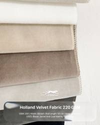 Holland Velvet Fabric 220 GSM | Knitted 58” Width, 50m Roll | Blazers, Jackets & Coats  in Surat